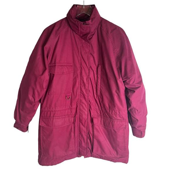 Vintage Eddie Bauer Snowline Magenta Women's Small Ski Goose Down Jacket Coat